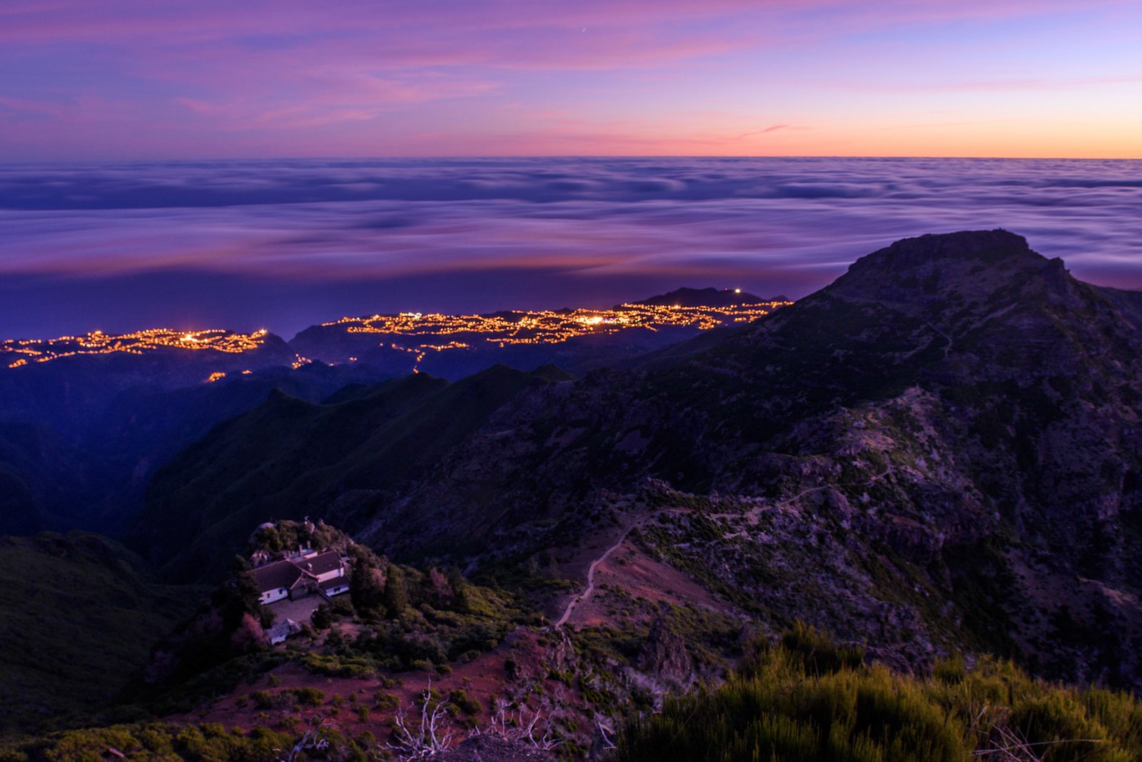 Sunrise on top of Pico Ruivo
